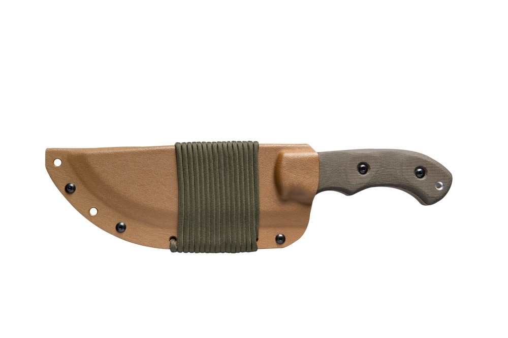 9 Tactical Knife FIXED BLADE KNIFE w/ Kydex Sheath Coyote Brown Survival  Knife